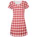 Picnic Blanket Summer Ants All Over Juniors V-Neck Dress