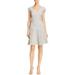 Rebecca Taylor Womens Speckled Tweed Fit & Flare Dress
