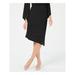 ALFANI Womens Black Pointed-hem Midi Wear To Work Skirt Size 4