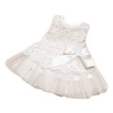Girls' Tulle Flower Princess Wedding Dress for Toddler and Baby Girl, Baby Girls Dresses Kids Bow Lace Princess Dresses Cotton Ball Gown Dresses Flower Girl Dresses