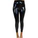 Faux Leather Leggings Pants Stretchy High Waisted Wet Look Tights for Women