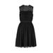 Sandro Women's Ruffle Silk-Chiffon Dress Black