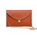 Synthetic Leather Envelope Clutch-Style Purse - 6 Colors Brown