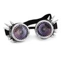 C.F.GOGGLE Mens and Womens Steampunk Goggles Barbed Wire Rainbow Kaleidoscope Sunglasses Cosplay Goggles