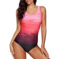 Women's One Piece Swimsuits for Women Athletic Training Swimsuits Swimwear Bathing Suits for Women Red XL