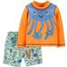 Carter's Baby Boys Octopus Rashguard Set Swimwear Set 2 Piece Size 6 Months