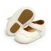 Infant Newborn Toddler Kids Baby Girls Moccasins Shoes Floral PU Leather Shoes With Rubber Sole Anti-Slip