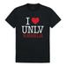 I Love UNLV University of Nevada Las Vegas Rebels T-Shirt Black X-Large