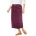 Woman Within Women's Plus Size Corduroy Skirt