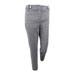 Calvin Klein Women's Glen Plaid Straight Ankle Pants (2, Grey/Ivory/Black)