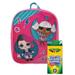 LOL Surprise Rocker & Diva Mini 12" Backpack w/ 8PK Washable Colormax Markers