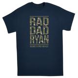 Personalized Rad Dad T-Shirt - XXL - Camo - Navy