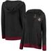 Florida State Seminoles Colosseum Women's Steeplechase Open Hooded Tri-Blend Cardigan - Charcoal