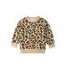 LA HIEBLA Kids Baby Girl Boy Long Sleeve Leopard Print Tops T-Shirt Sweater