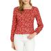 Allegra K Women's Elegant Vintage Square Neck Floral Long Sleeves Tops