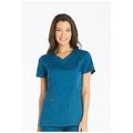 Dickies Essence Scrubs Top for Women V-Neck DK803, S, Caribbean Blue