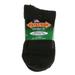 Extra Wide Athletic Quarter Socks for Men (3 Pack) (12-16 (up to 6E wide), Black)