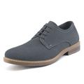 Bruno Marc Men's Suede Leather Dress Oxfords Shoes Casual Lace Up Wing Tip US Sneakers LG19001M GREY Size 8.5