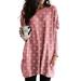 Womens Casual Basic Tunic Tops Long Sleeve Sleep Shirt Pajamas Lounge Wear Longline Blouse Tee Shirt