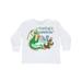 Inktastic Reading is Magical Dragon Green Dragon with Book Toddler Long Sleeve T-Shirt Unisex White 3T