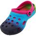 Norty Toddler Boys & Girls Tie Dye Clog Sandal with Backstrap - Runs 2 Sizes Small 40580-8MUSToddler Fuschia Tie Dye