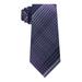 CALVIN KLEIN Mens Purple Degrade Plaid Slim Neck Tie