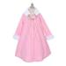 Pink Fleece Faux Fur Collar Cuff Stylish Coat Girls 8