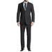 LN LUCIANO NATAZZI Two Button Men's Suit Nathan Plaid Trim-Fit Blazer Two Piece Charcoal