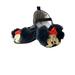 Disney Baby Infant Girls Black Minnie Mouse Fuzzy Ears Loafer House Shoes 3-6M