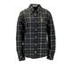 Ferris State Bulldogs Women's Brewer Flannel Button-Down Long Sleeve Shirt - Charcoal