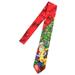 Men's Red Christmas Tree Santa List Neck Tie Holiday Necktie