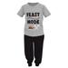 Boys Feast Mode Thanksgiving Outfit Shirt Jogger Sweat Pant (3t)