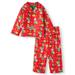 Paw Patrol Christmas Holiday Toddler Boy Coat Style Pajamas, 2pc Set