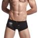 MIARHB Men's Brand Stripe Nylon Breathable Bulge Briefs Swimming Trunks Swim Trunks