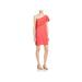Rebecca Minkoff Womens Embroidered One Shoulder Special Occasion Dress