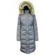 Long Heavyweight Parka Jacket with Faux-Fur Hood