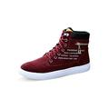 Daeful Mens Hi Tops Trainers New High Ankle Pumps Fashion Boots Lace up Walking Shoe US