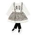 Disney Minnie Mouse Baby Girl Jumper Dress, Top & Tights Outfit, 3pc set
