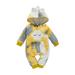 ZIYIXIN Baby's Girls Boys One-piece Romper Jumpsuit ,Warm Long Sleeve Zip Up Tie-dye Hooded Jumpsuit for Toddler Boys Girls
