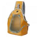 Pet Shoulder Bag Convenient Foldable Cat Dog Chest Backpack Denim Orange/Blue S-M, ECHENOR