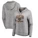 Houston Dynamo Fanatics Branded Women's Cozy Collection Steadfast Fleece Tri-Blend Pullover Hoodie - Heathered Gray