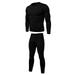 Men's Thermal Top and Bottom Set Underwear Long Johns Base Layer with Soft Fleece Lined