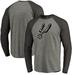 San Antonio Spurs Fanatics Branded Primary Logo Raglan Long Sleeve T-Shirt - Heathered Gray