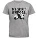 My Spirit Animal Panda Heather Grey Youth T-Shirt - X-Large(18)