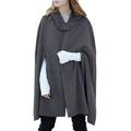 VONDA Women Solid Casual Winter Coat Jackets Cloaks Capes