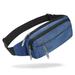 SAVFY Fanny Pack with 4-Zipper Pockets, Waist Bag Travel Pocket with Adjustable Belt for Workout Vacation Hiking, for iPhone 6 6S Plus, Galaxy S4 S5 S6 S7 (Blue-B)