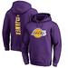 LeBron James Los Angeles Lakers Fanatics Branded Big & Tall Backer Pullover Hoodie - Purple
