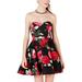 B. Darlin Womens Juniors Floral Tiered Party Dress