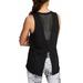 Casual Workout Tank Tops for Women Round Neck Sleeveless Athletic Yoga Tops Racerback Running Tank Top Mesh Cross Workout Gym Exercise Shirts