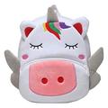 Toddler Backpack for Girls,KASQO Kids Small Cute Animal 3D Soft Plush Backpack for Baby in White Unicorn